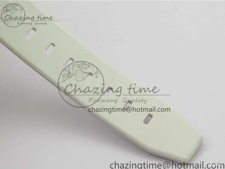 Best Phantomlab Edition 3AF White Dial Submariner VR3135 on Strap Rubber Blue Transparent Light 1109